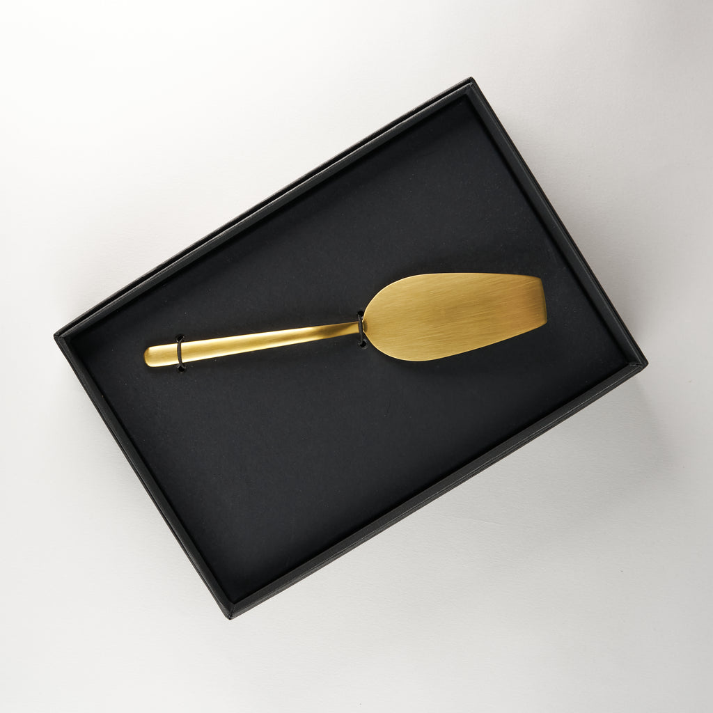 MEPRA LINEA ICE ORO BOX CAKE SERVER, 24cm x 24cm x 5cm