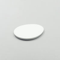 Bisque White Flat Oval Plate, 14cm x 12cm x H1cm, Moriyama