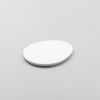 Bisque White Flat Oval Plate, 14cm x 12cm x H1cm, Moriyama