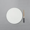 Bisque White Flat Plate, D28cm x H2.5cm, Moriyama