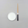 Bisque White Round Tray, D11cm x H2cm, Moriyama