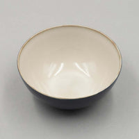 Bowl, Misty Grey/Dark Blue, 13.7cm x 6cm, Terres De Reves, Design by Anita Le Grelle
