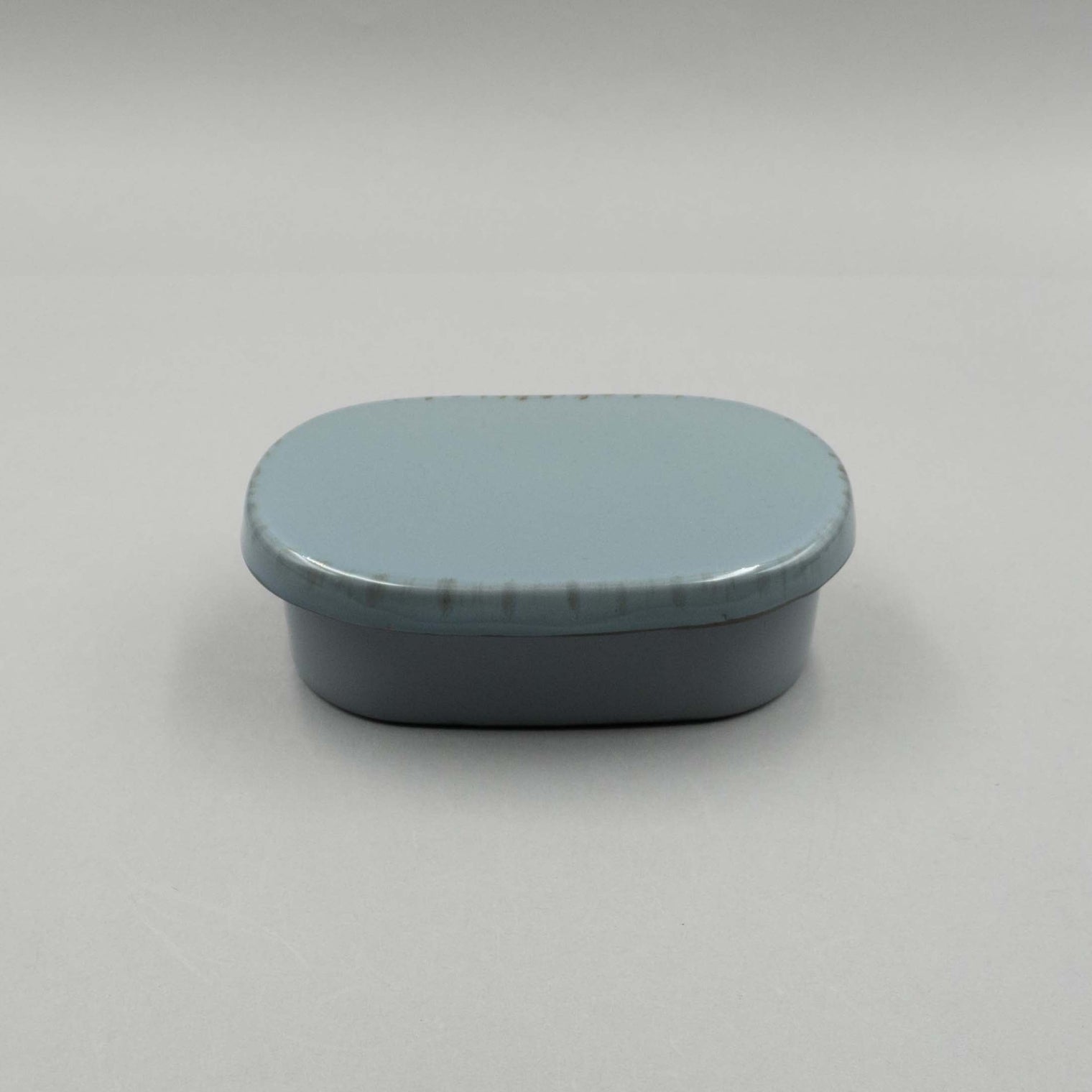 Butter Dish, Smokey Blue, 14.5cm x 8.5cm x 5cm, Design by Anita Le Grelle