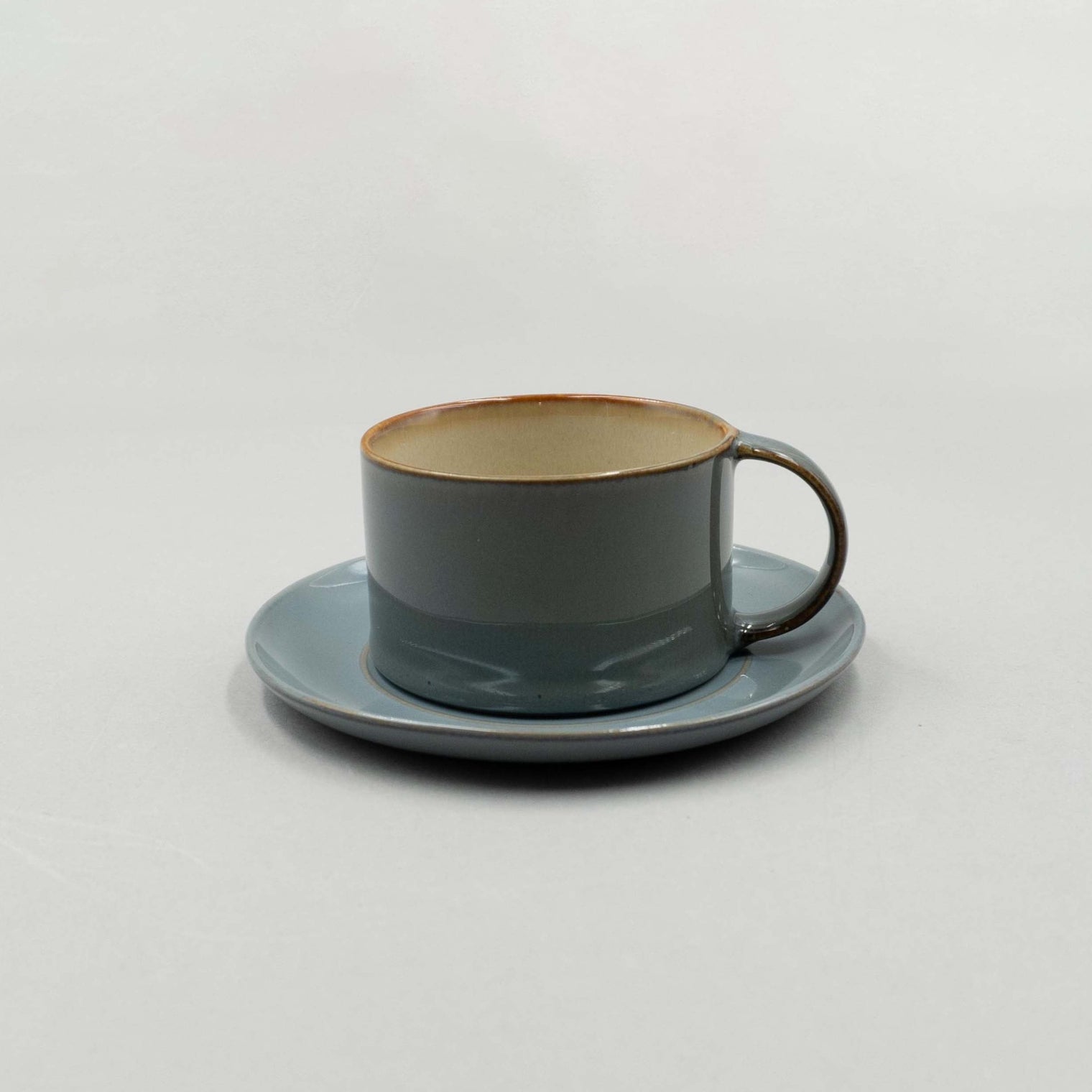 Coffee Cup, Misty Grey/ Smokey Blue, D8cm x H4.8cm, Design by Anita Le Grelle