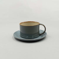 Coffee Cup, Misty Grey/ Smokey Blue, D8cm x H4.8cm, Design by Anita Le Grelle