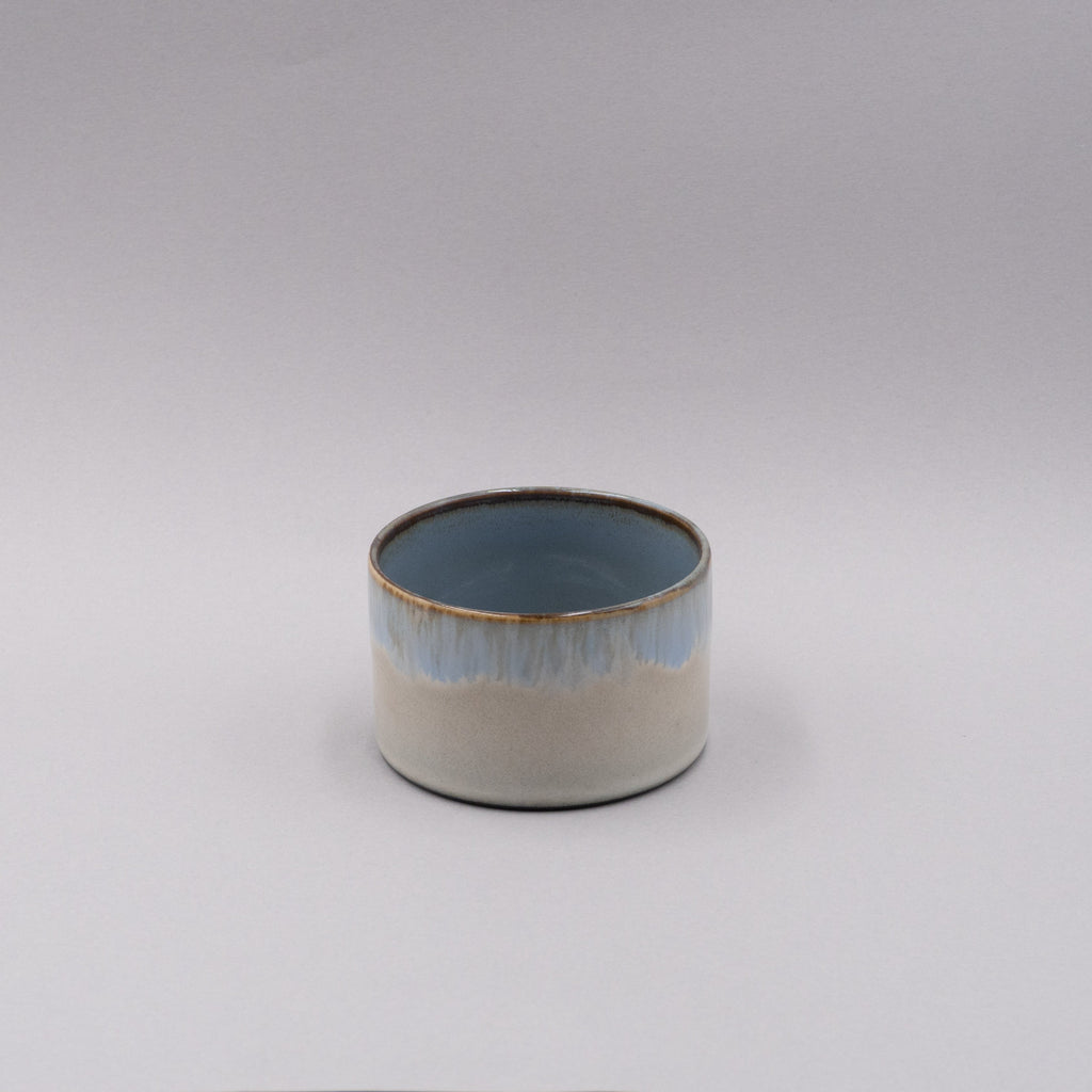 Goblet Cylinder Low, Misty Grey/Smokey Blue, 7.5cm x 5cm, Design by Anita Le Grelle