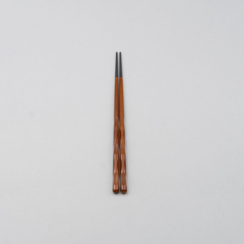 Hexagon Carved Chopsticks Shunkei, 22.5cm