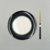 Dinner Plate, 24cm, Dé Off-White/Black VAR 4, Design by Ann Demeulemeester
