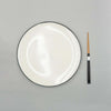 Dinner Plate, 28cm, Dé Off-White/Black VAR 1, Design by Ann Demeulemeester