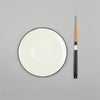 Dinner Plate, 24cm, Dé Off-White/Black VAR 1, Design by Ann Demeulemeester