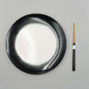 Dinner Plate, 28cm, Dé Off-White/Black VAR 5, Design by Ann Demeulemeester