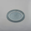 Dot Rim Gray Oval Plate 27cm, 27cm x 2.8cm