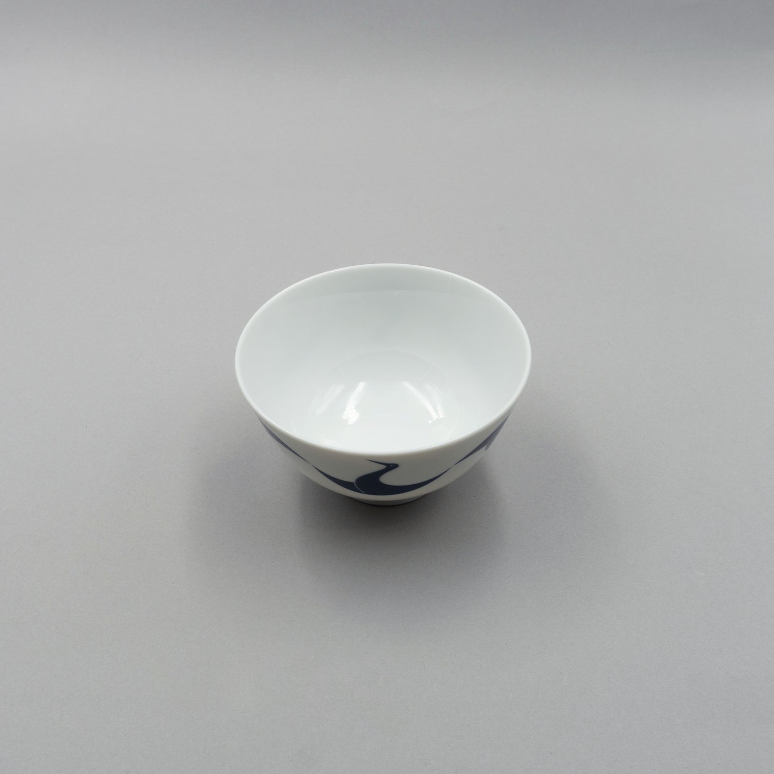 Engi Rice Bowl, Crane, 11cm x H6.3cm