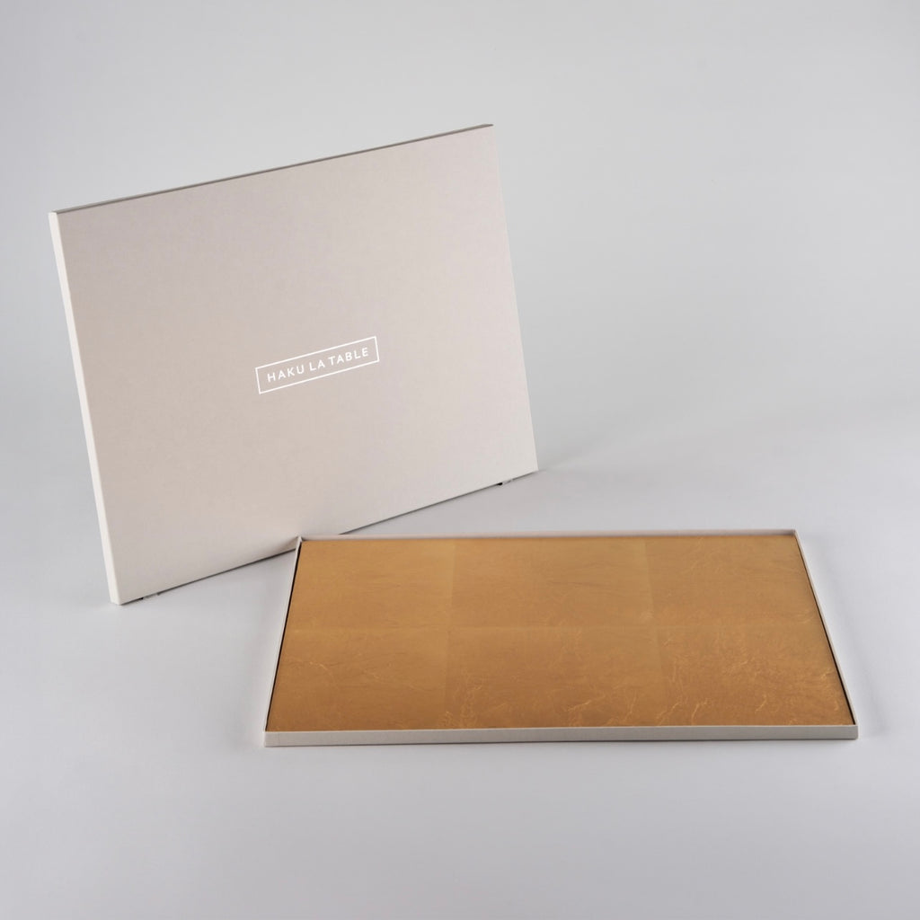 Hakuichi Gold Table Mat, 40cm x 30cm x H0.3cm