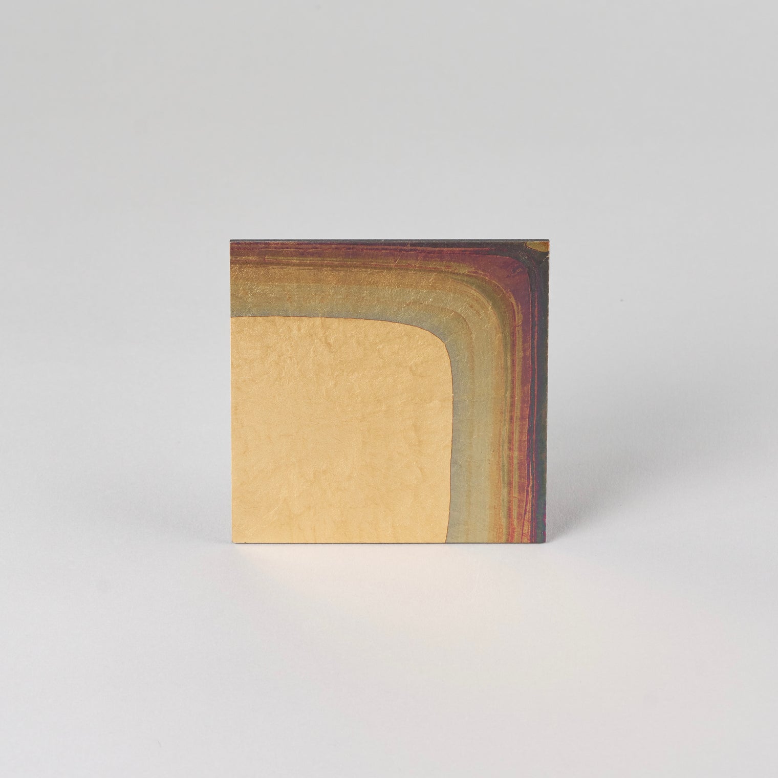 Hakuichi Coaster 1P, Gold Gradation, 10cm x 10cm x H0.3cm