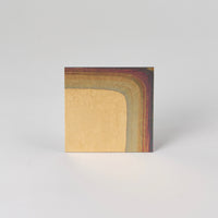 Hakuichi Coaster 1P, Gold Gradation, 10cm x 10cm x H0.3cm