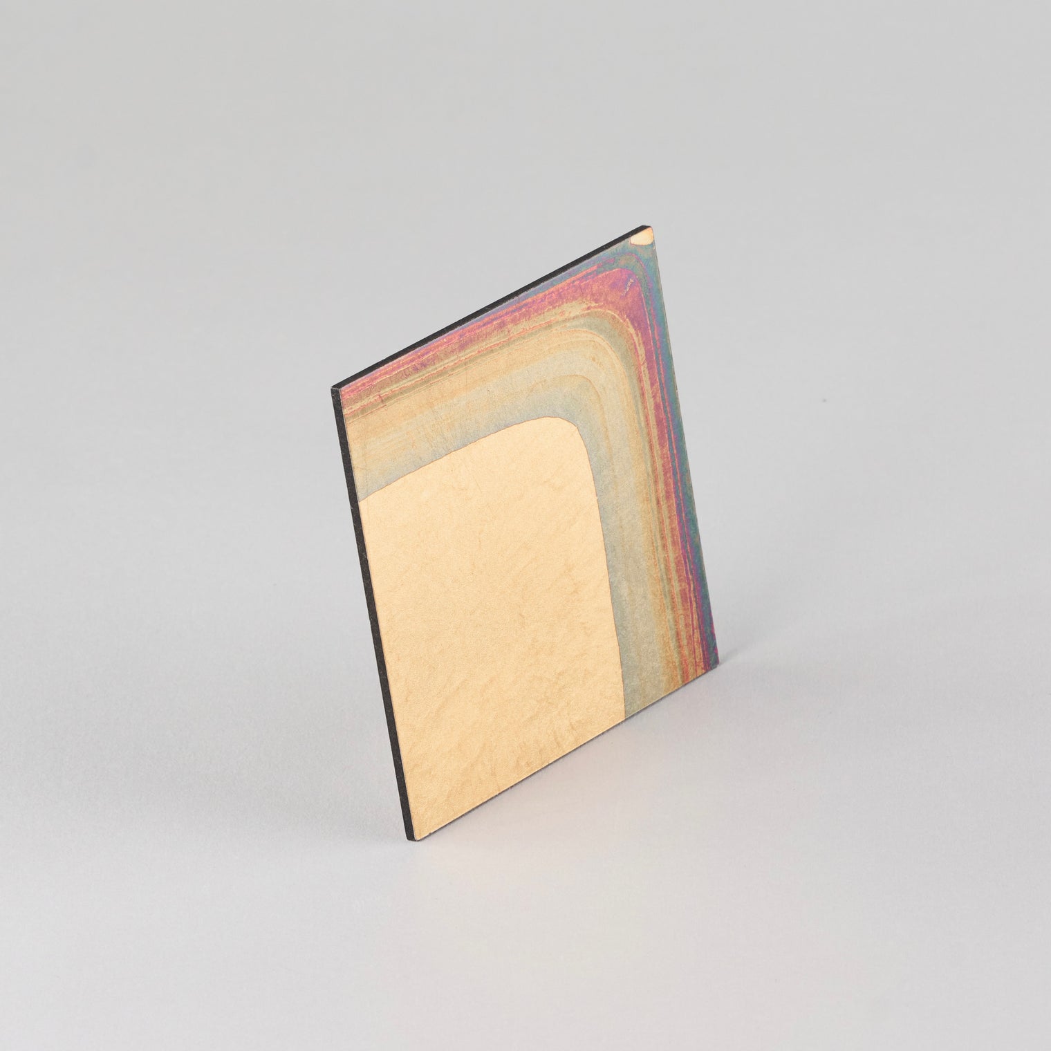 Hakuichi Coaster 1P, Gold Gradation, 10cm x 10cm x H0.3cm