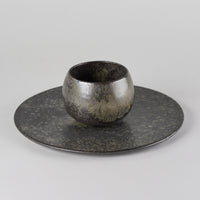 Plate, Manganese, 27.5cm, H0.5cm, Design by Aage Wurtz