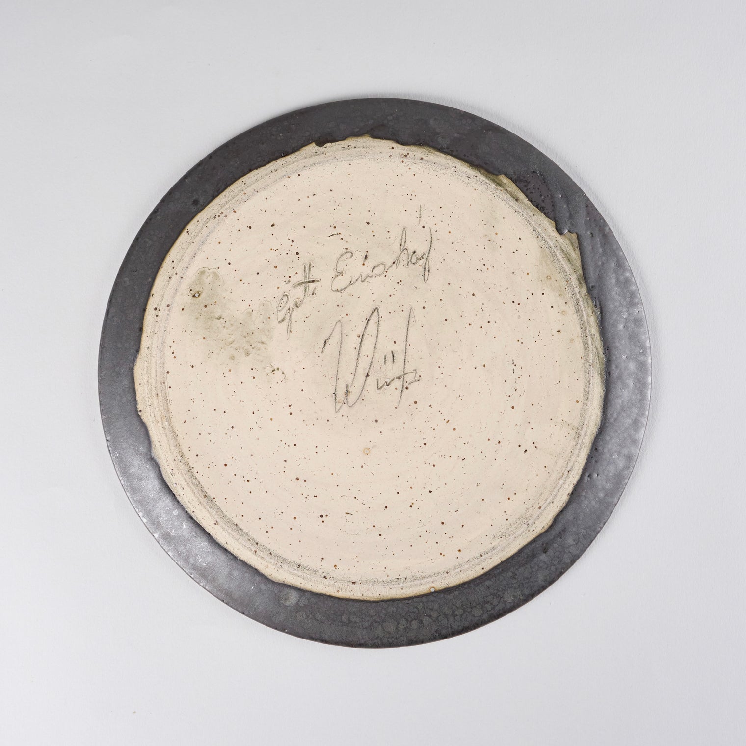 Plate, Manganese, 27.5cm, H0.5cm, Design by Aage Wurtz