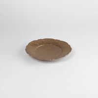 Asami Maeda Flower Arabesque Bronze Plate, 17.2×2.1cm