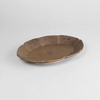 Asami Maeda Large Oval Plate Bronze, 24×16.6×2.7cm