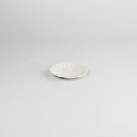 Asami Maeda Dahlia Small Dish White, 9.5×1.6cm