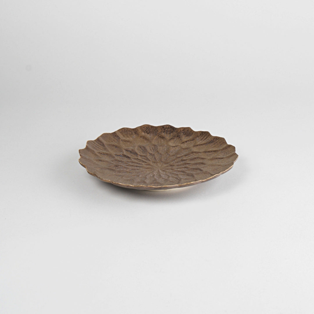 Asami Maeda Dahlia 6-inch Plate Bronze, 18.2×3.5cm