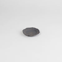 ONKO 8 Petal Tea Cup Saucer Bronze, 7.5x1.2cm