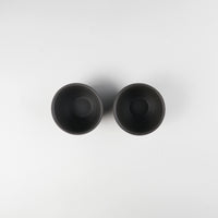 JINSUI Iroiro 07 Tea Cup Black, Set of 2, 100ml