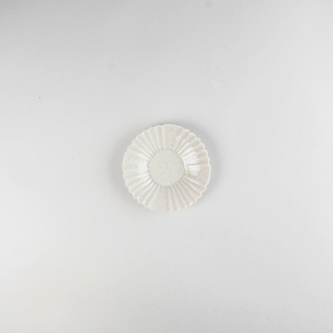 Asami Maeda Rinka Small Dish White, 10.6×1.5cm