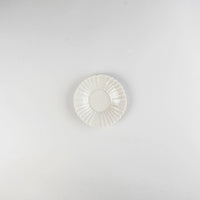 Asami Maeda Rinka Small Dish White, 10.6×1.5cm