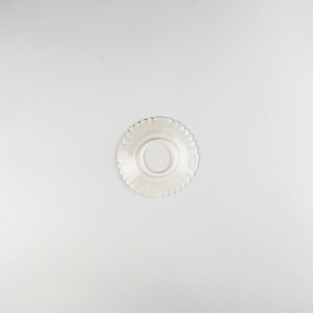 Asami Maeda Rinka Small Dish White, 10.6×1.5cm
