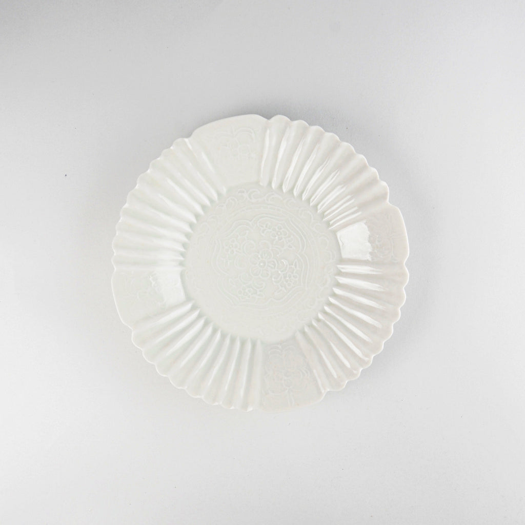 Asami Maeda Rinka Large Plate White, 21.7×3cm