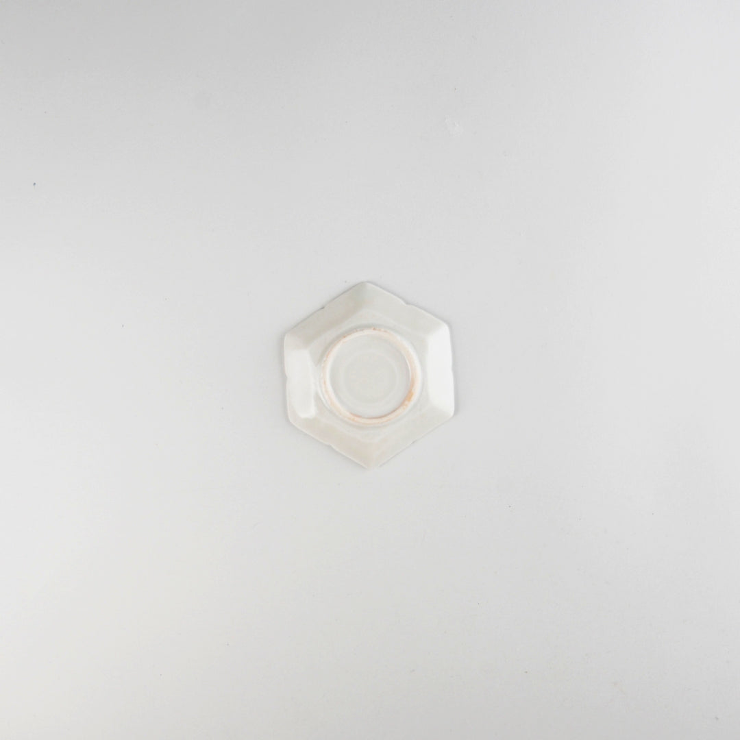 Asami Maeda Floral Shippo Small Dish White, 9.6×8.2×1.7cm