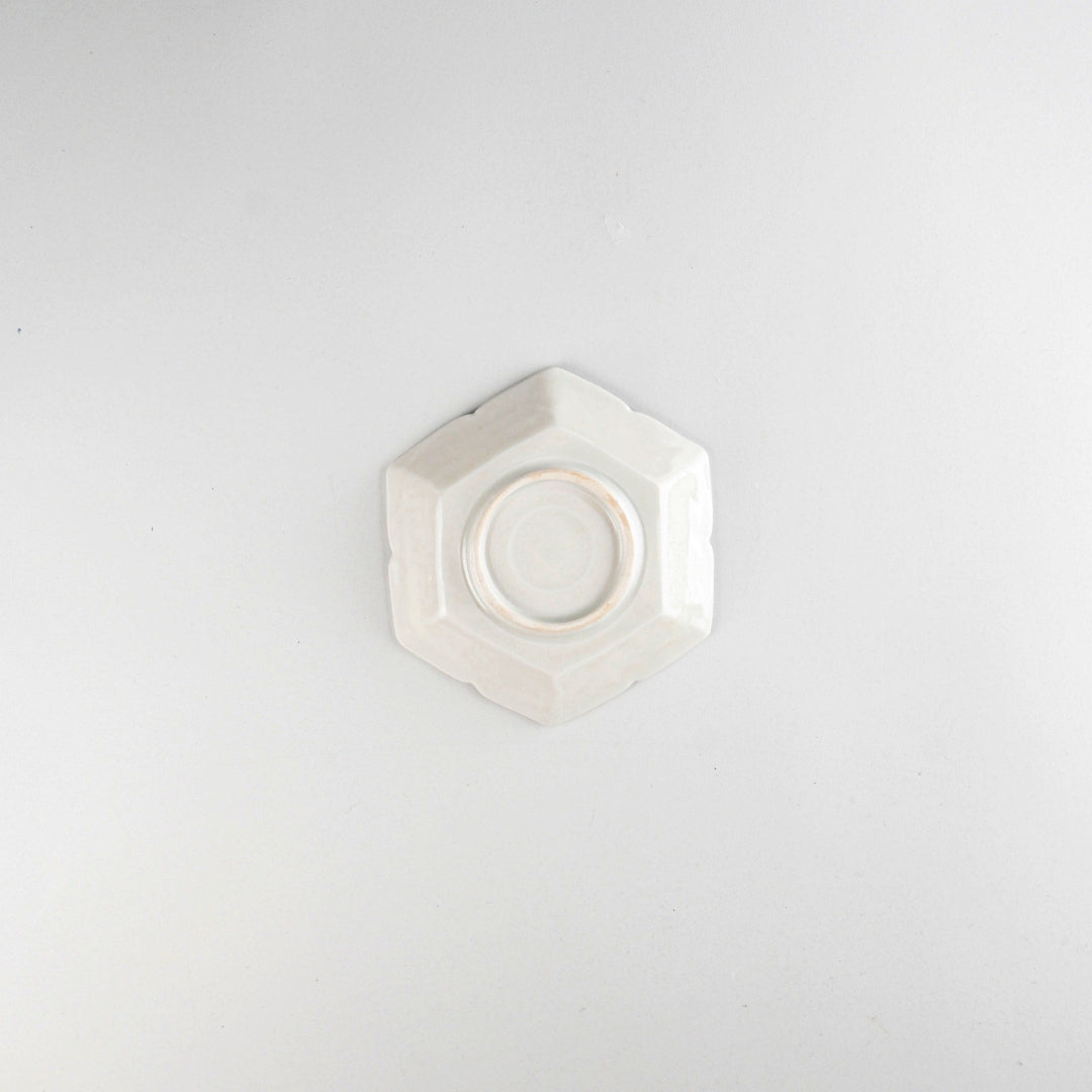 Asami Maeda Floral Shippo 4-inch Small Plate White, 13×11.6×2.2cm
