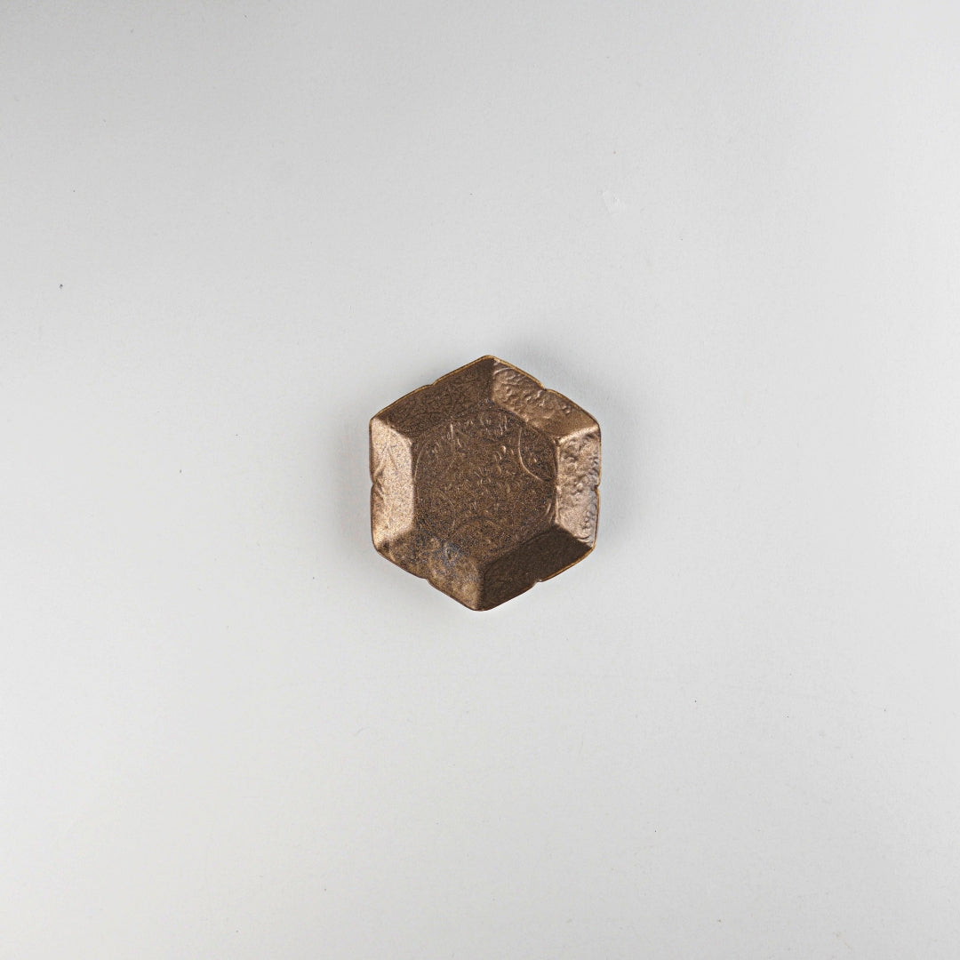 Asami Maeda Floral Shippo Small Dish Bronze, 13×11.6×2.2cm