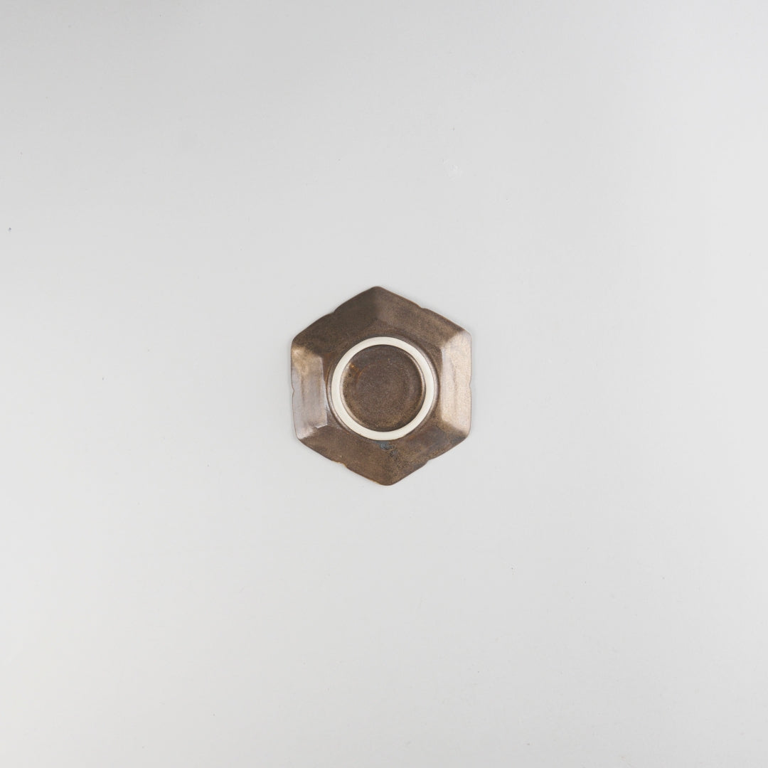 Asami Maeda Floral Shippo Small Dish Bronze, 13×11.6×2.2cm