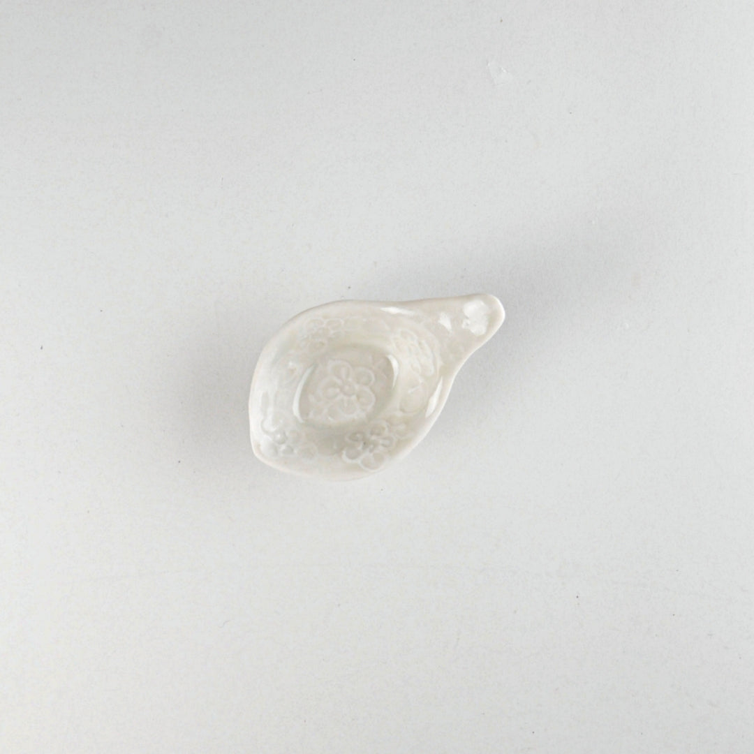 Asami Maeda Spoon Dish White, 11×6×5.5cm