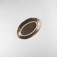 Asami Maeda Medium Oval Plate Bronze, 20.4×13.7×2.7cm