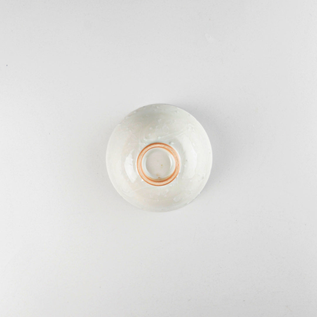 Asami Maeda Floral Shippo Bowl White 11×6cm
