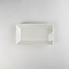 Asami Maeda Square Long Dish White, 20.4×12.4×2.4cm