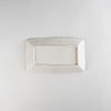 Asami Maeda Square Long Dish White, 20.4×12.4×2.4cm