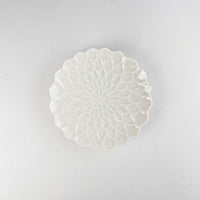 Asami Maeda Dahlia 6-inch Plate White, 18.2×3.5cm