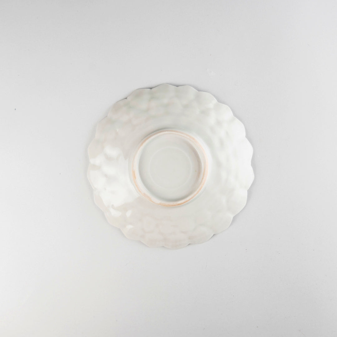 Asami Maeda Dahlia 6-inch Plate White, 18.2×3.5cm