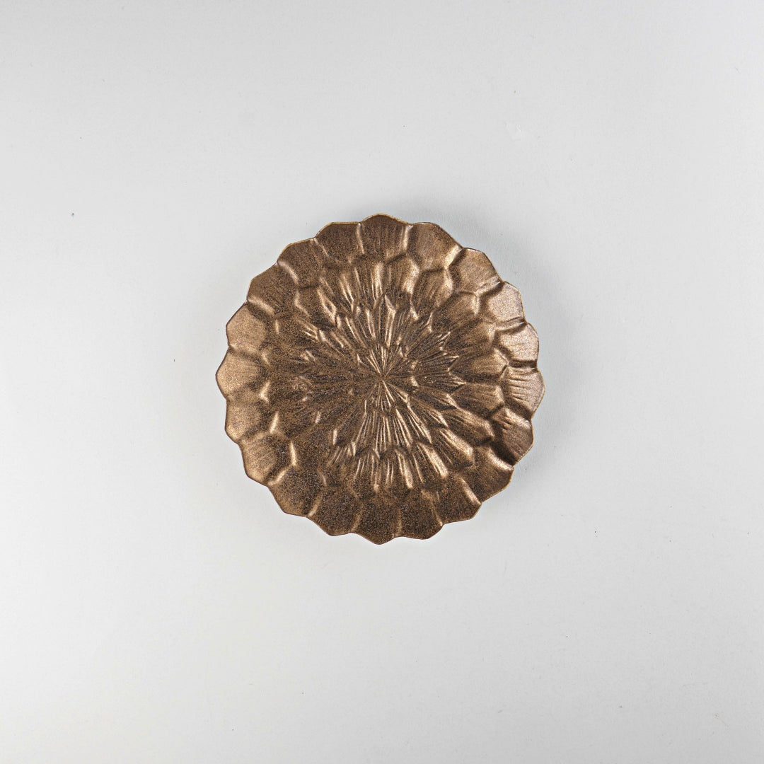 Asami Maeda Dahlia 5-inch Plate Bronze, 15.6×2cm
