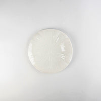 Asami Maeda Lotus Leaf Medium Plate White, 18.2×2.3cm