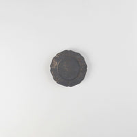 ONKO 8 Petal Tea Cup Saucer Bronze, 7.5x1.2cm