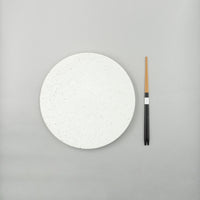 Meteor White Sand Plate, 24cm x H2.4cm