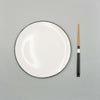 Plate, 17.5cm, Dé Off-White/Black VAR 1, Ann Demeulemeester