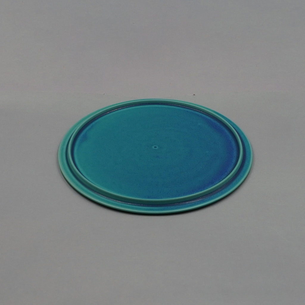 SEIDO The WA Flat Ring Plate, Teal, 24cm x 24cm x H1cm